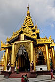 Yangon Myanmar. Shwedagon Pagoda (the Golden Stupa).  